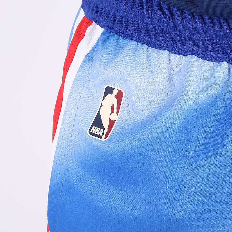мужские голубые шорты  Nike NBA Brooklyn Nets Hardwood Classics 2020 Shorts CQ4252-402 - цена, описание, фото 2
